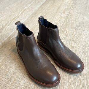 Zara dark brown leather ankle boots, zara size 36, US size 4, NEW